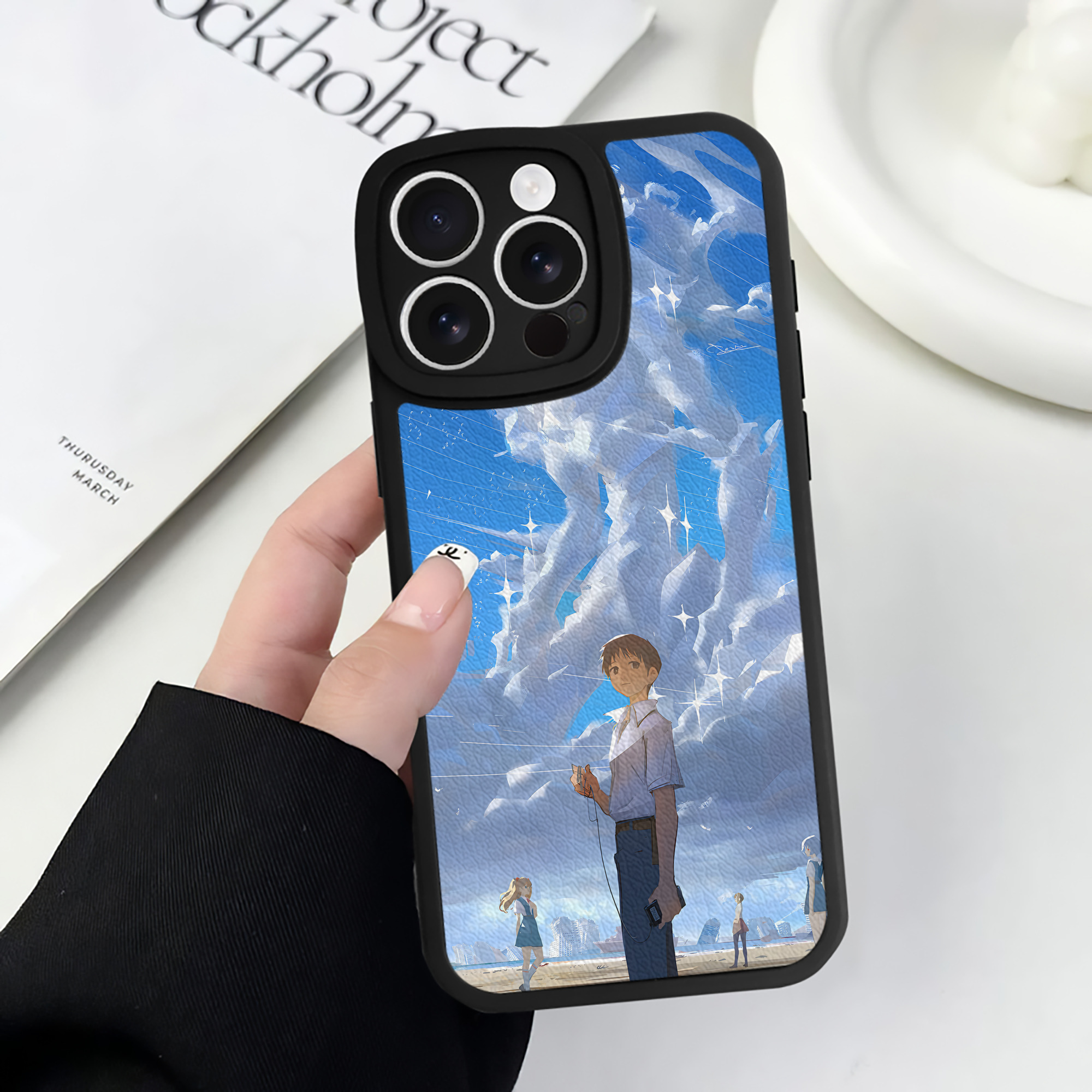 （画像用） EVA 新世紀エヴァンゲリオン 【iPhone 16シリーズ対応】シリコンスマホケース（レザー調） 材質：シリコン